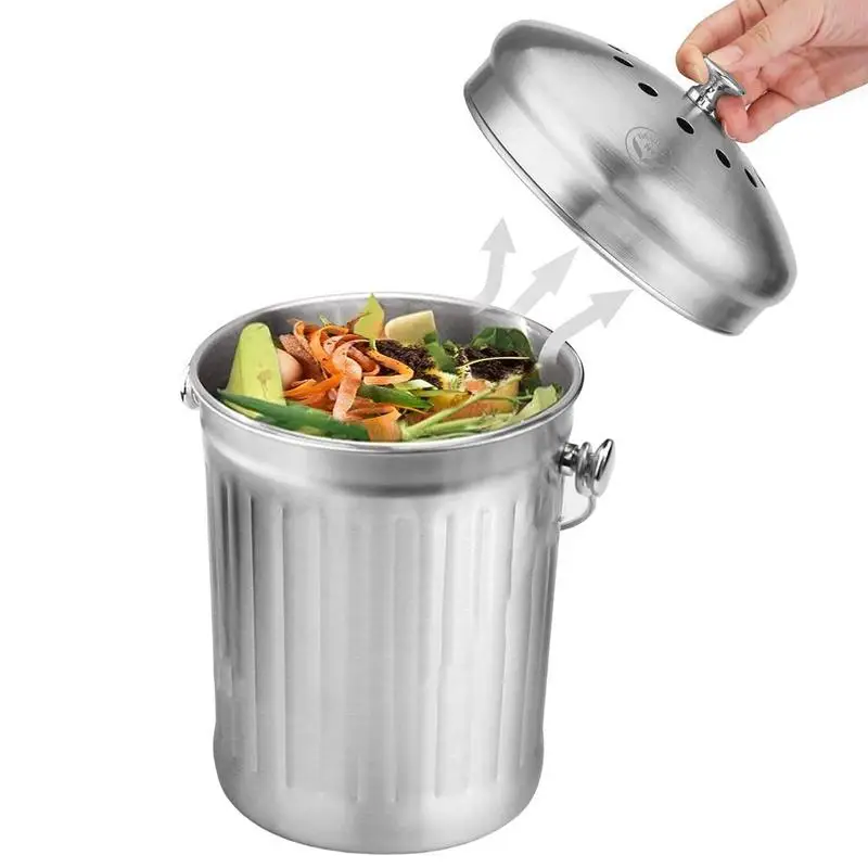 Cestino Per Compost Cestino Per Compost Da Bancone Da Cucina Con Coperchio Secchio Per Compost Per Cucina Con Coperchio Secchio Per Compost Cestino Pe