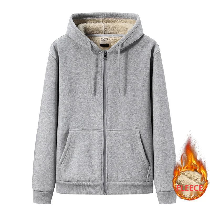 2021 Nuove Felpe Invernali Felpe Con Cappuccio Da Uomo Cardigan Giacca Con Cerniera Cappotto In Pile Di Cotone Spesso Felpa Con Cappuccio Calda Felpa 