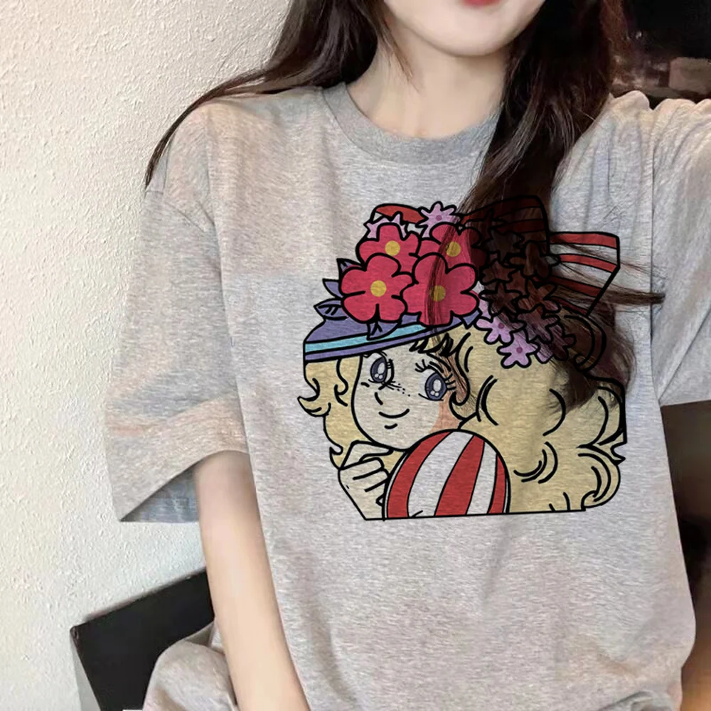 Candy Candy Tshirt Donna Manga Comic Funny Top Girl Anime Clothes