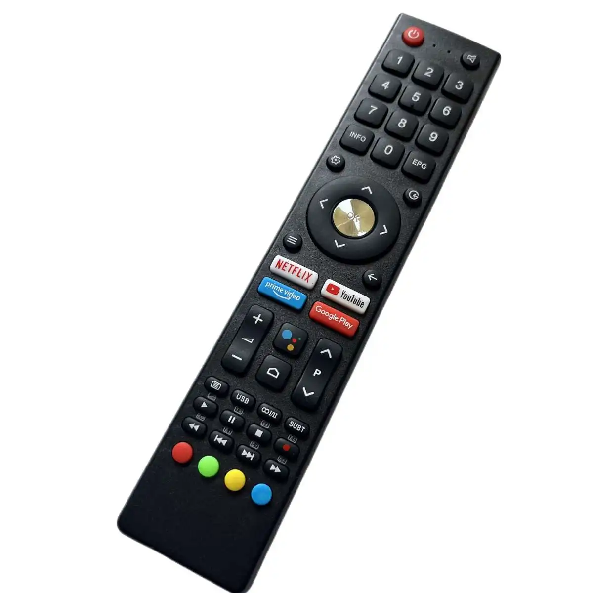 Telecomando Di Ricambio Adatto Per Syinix 75 F1S 55 F1S 65 F1S 55 A1S 50 A1S 43 A1S 32 A1S & Saba Sa43K67A9 Android Tv Lcd Led Hdtv
