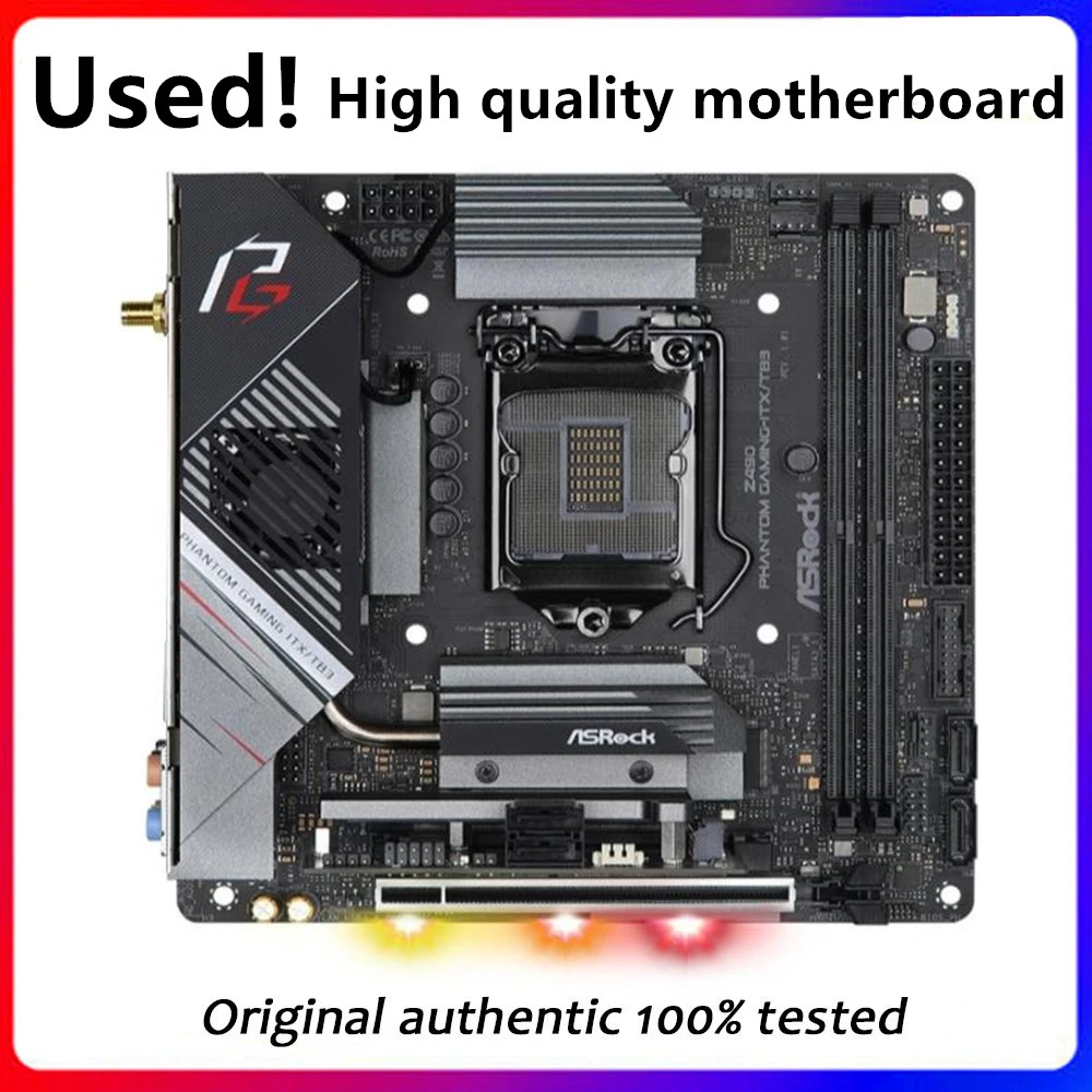 Z490 Phantom Gaming-Itx Itx Per Asrock Z490 Phantom Gaming-Itx/Tb3 Scheda Madre Desktop Originale Scheda Lga 1200 Scheda Madre Usata