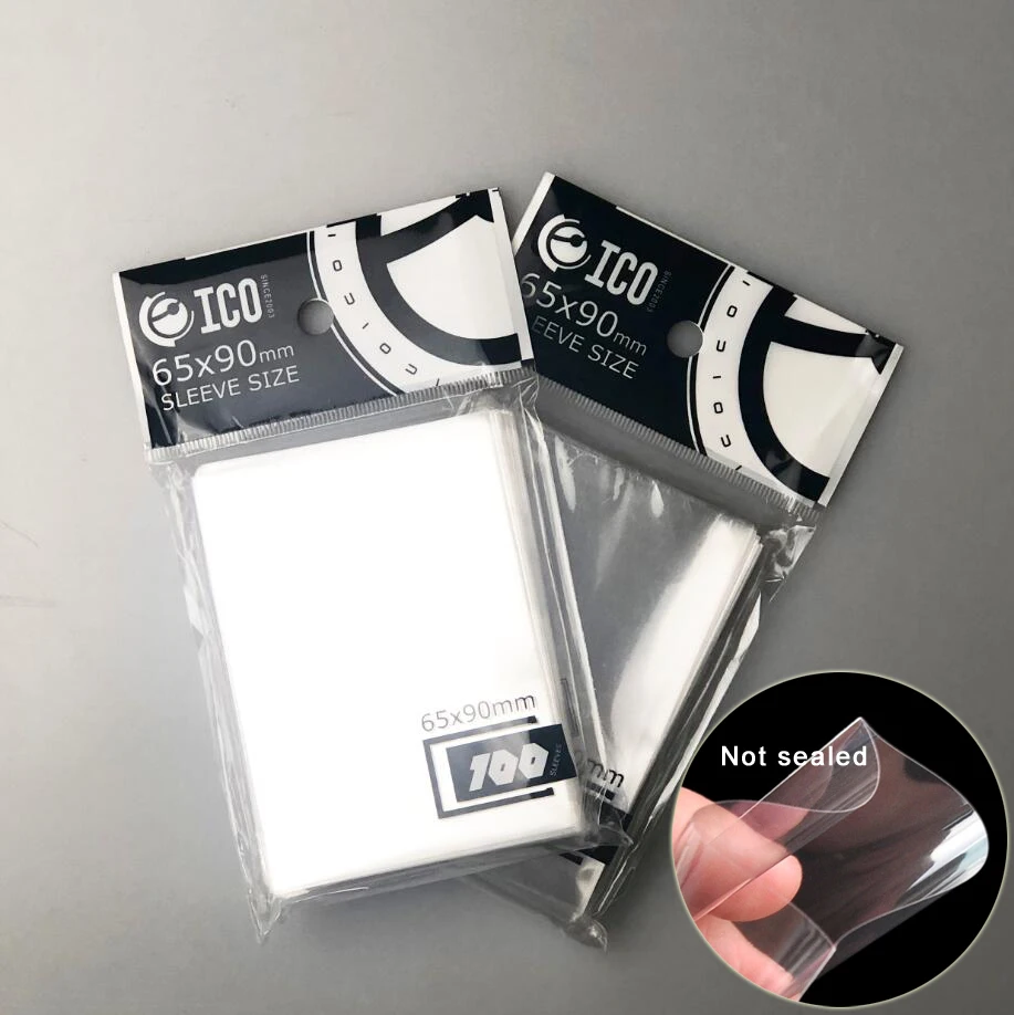 200 Pz/Pacco 65*90Mm Manicotto Della Carta Trasparente Perfetto Protezione Della Carta Del Manicotto Della Carta Misura Perfetta Magic Pokemon Yugioh 