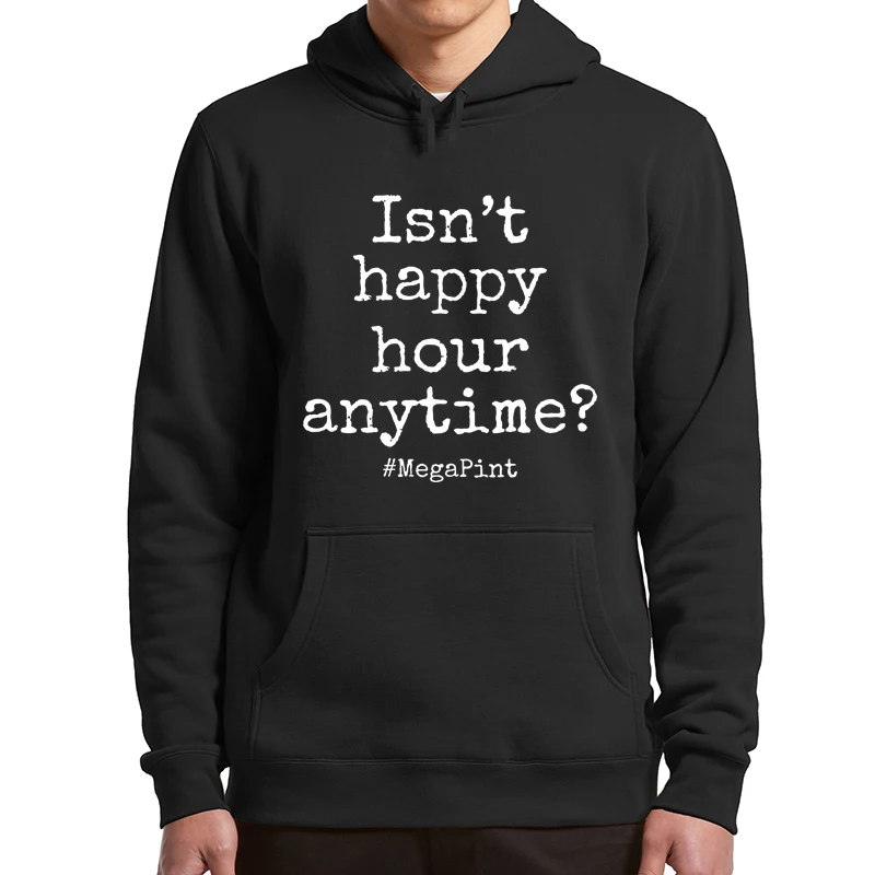 Non È Felice Ora In Qualsiasi Momento Mega Pinta Felpe Con Cappuccio Sarcastico Mega-Pinta Di Vino Trending Meme Funny Humor Felpa Plus Abbigliamento 