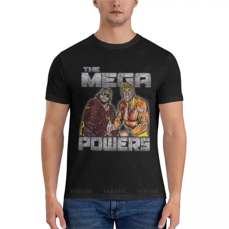 The Mega Powers The Mega Powers Classic T-Shirt Ragazzi Magliette Bianche Magliette A Maniche Corte Da Uomo Magliette Da Uomo