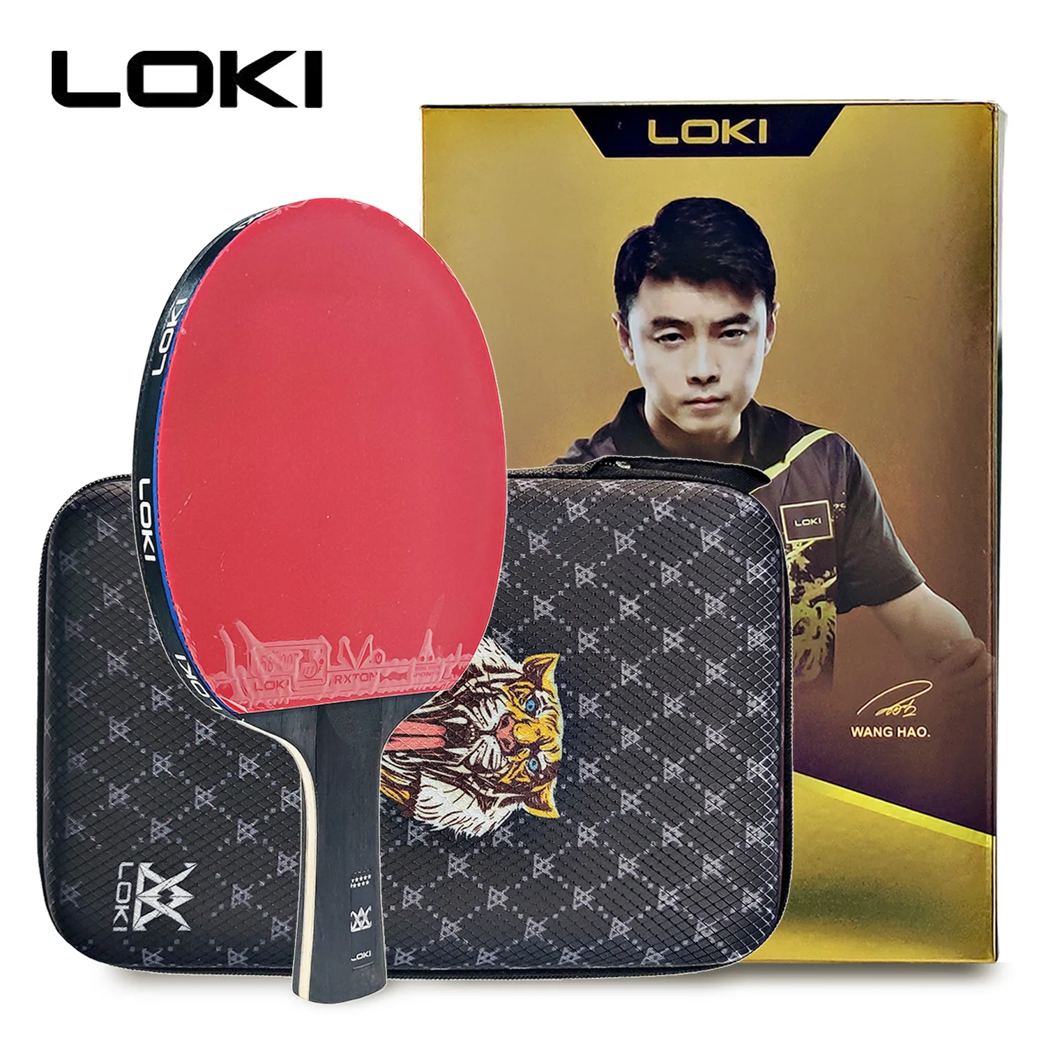Loki E-Series Racchetta Da Ping Pong Professionale Lama In Carbonio Racchetta Da Ping Pong Paddle Alta Gomma Elastica