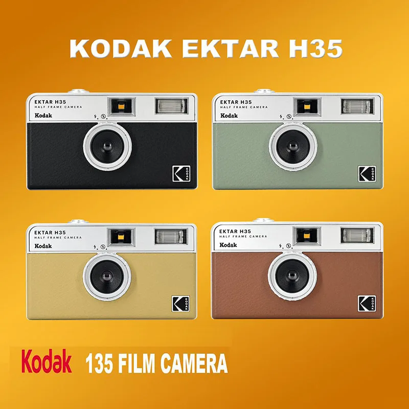 Nuova Telecamera Kodak Ektar H35 Half Frame Fotocamera Con Pellicola Da 35Mm Fotocamera Con Pellicola Riutilizzabile Con Luce Flash E Pellicola Kodak 