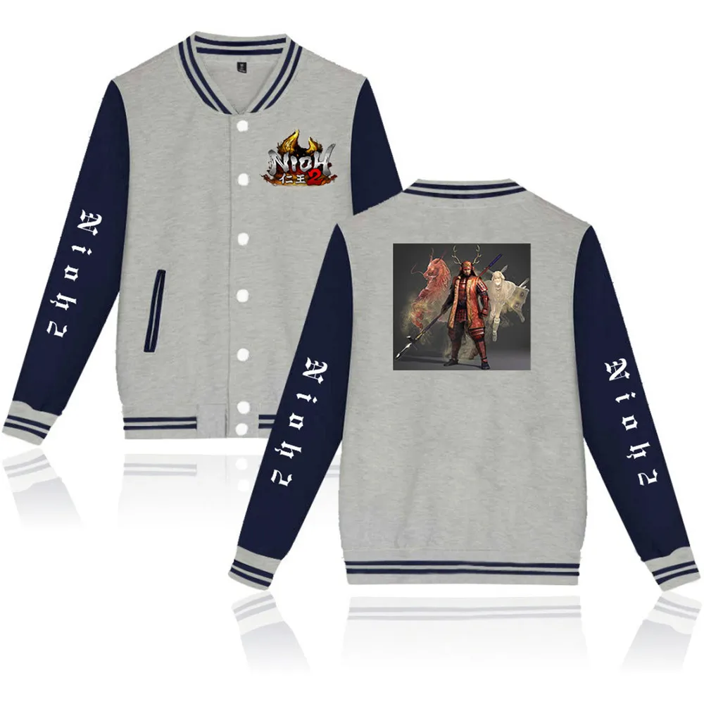 Giacca Da Baseball Nioh 2020 Nuovo Gioco Seconda Serie Nioh 2 Felpa Con Stampa Cappotto Da Baseball Casual Abbigliamento Uomo/Donna