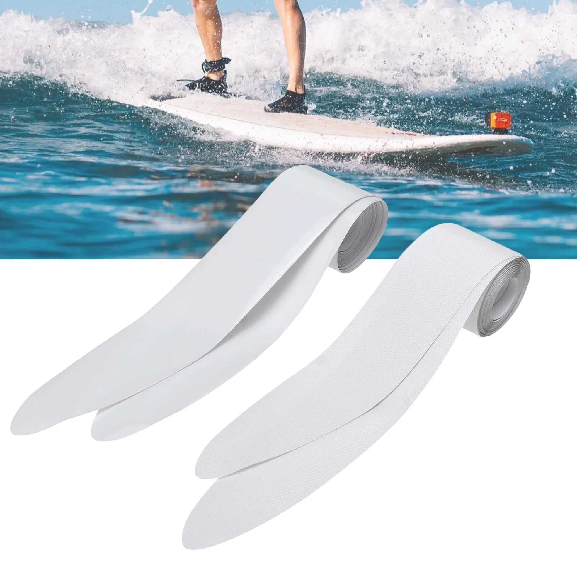 Clear Stand Up Paddle Board Rail Protector Tape Sup Rail Tape Trasparente Surfboard Rail Saver Sup Accessori (2 Pezzi In Un Rotolo)