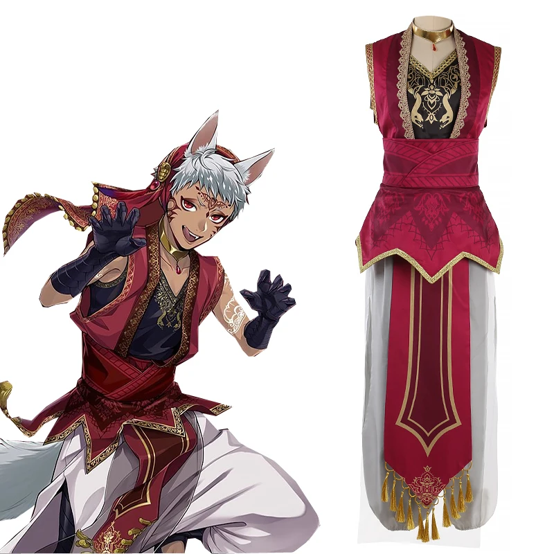 Custom Made Twisted-Wonderland Heartslabyul Kalim Jamil Costume Cosplay Uniforme Abiti Di Halloween Abiti Anime Custom-Tailor Cos