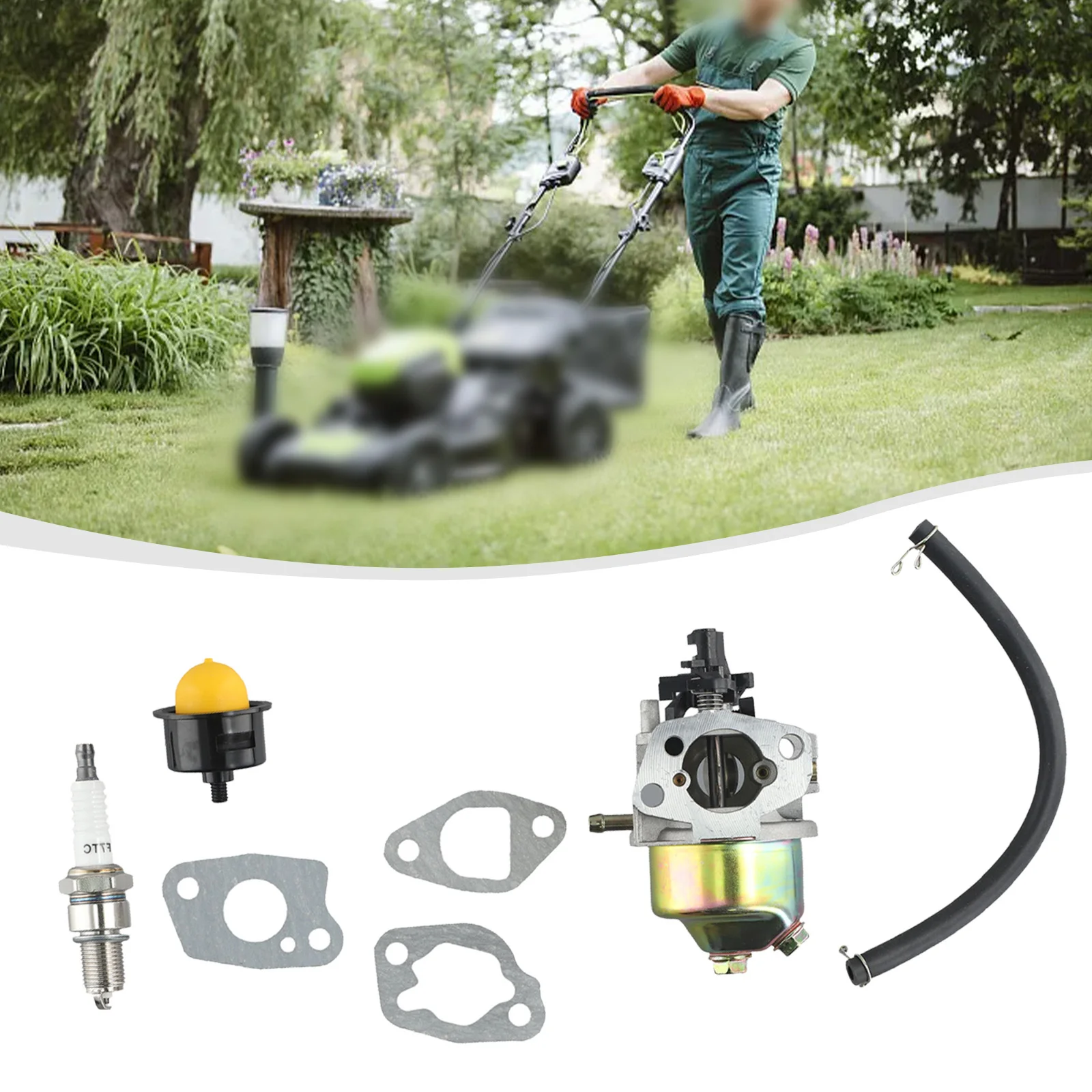Arebos Carburatore Kit Brast Carburatore Einhell Per Fuxtec Guarnizione Gude Hecht Rotenbach Candela Tubo Tosaerba