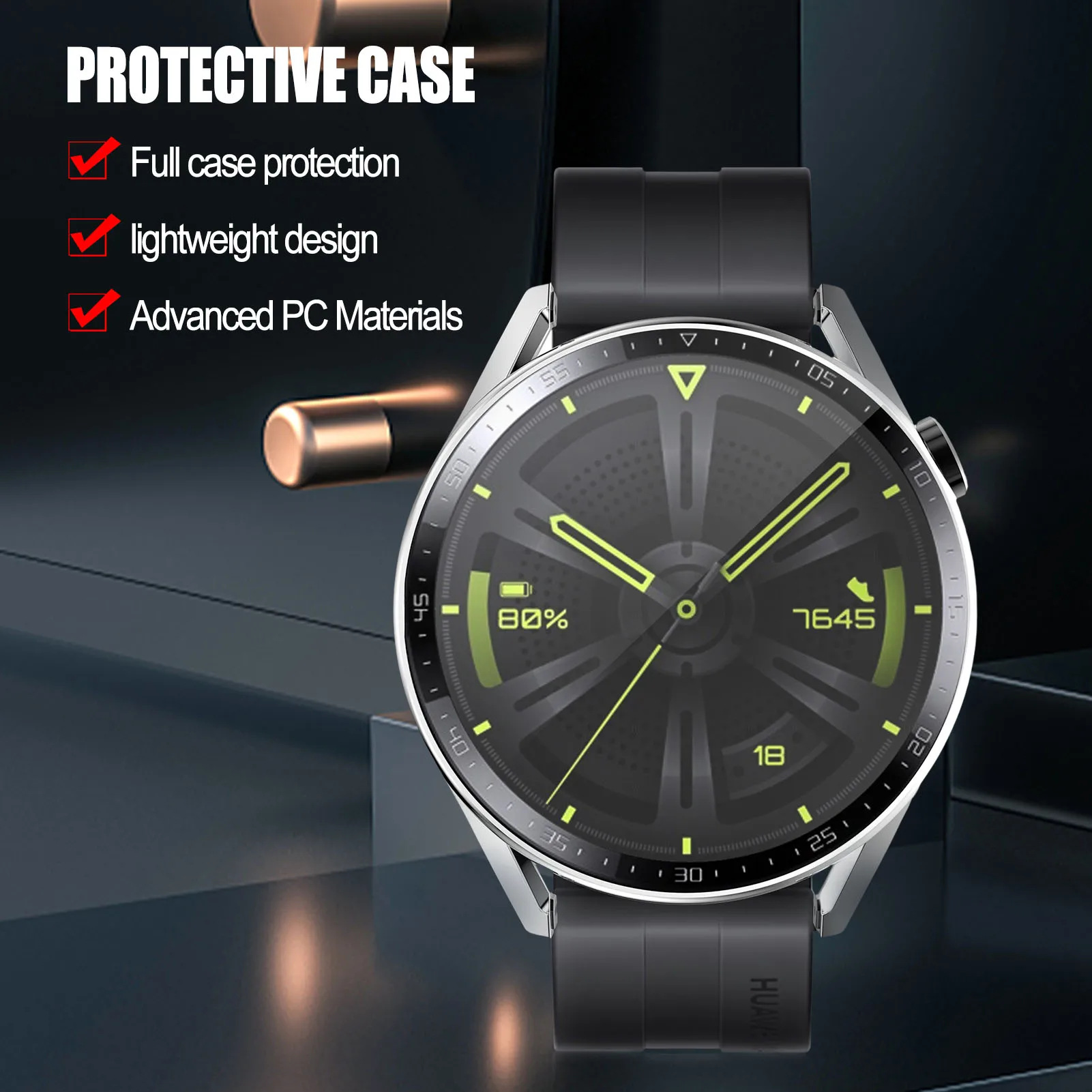 Proteggi Schermo Smartwatch 1Pc Per Huawei Watch Gt 3 46Mm Smartwatch Antigraffio Antigraffio Protettivo Per Pc