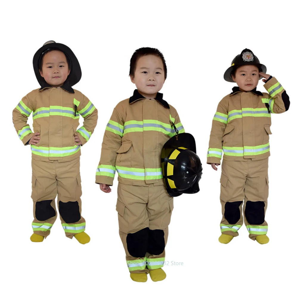 Pompiere Sam Costume Bambini Uniforme Costumi Cosplay Di Alta Qualità Bambini Cotone Fantasia Pompiere Vestiti Regalo Festa Di Halloween