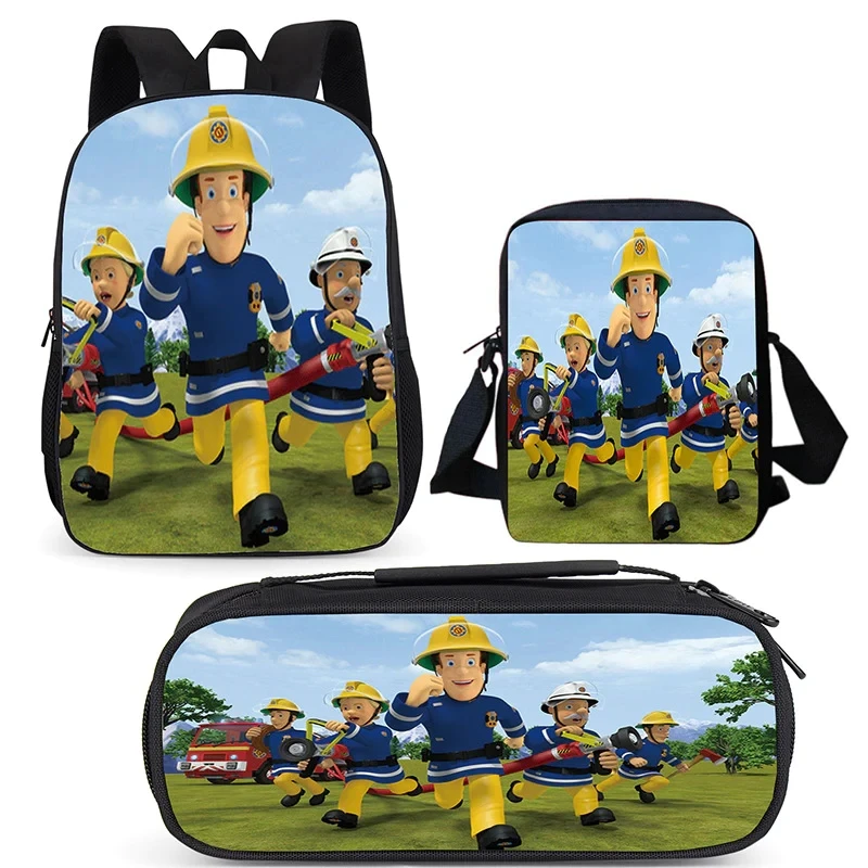 Sam Pompiere Zainetto Zaino Da Viaggio Borsa A Tracolla Astuccio Per Bambini Studenti