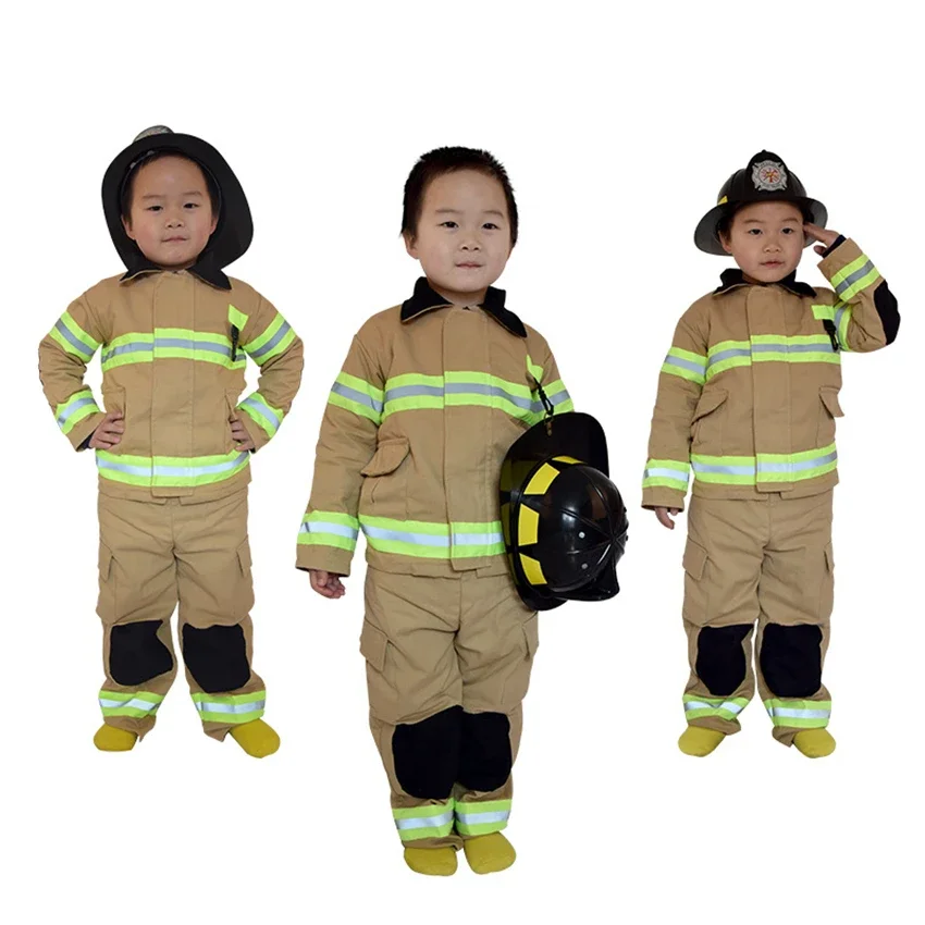 Bambini Di Alta Qualità Pompiere Sam Costumi Cosplay Cotone Lino Fantasia Festa Di Halloween Pompiere Uniforme Ragazzi Gioco Di Ruolo Abbigliamento Da