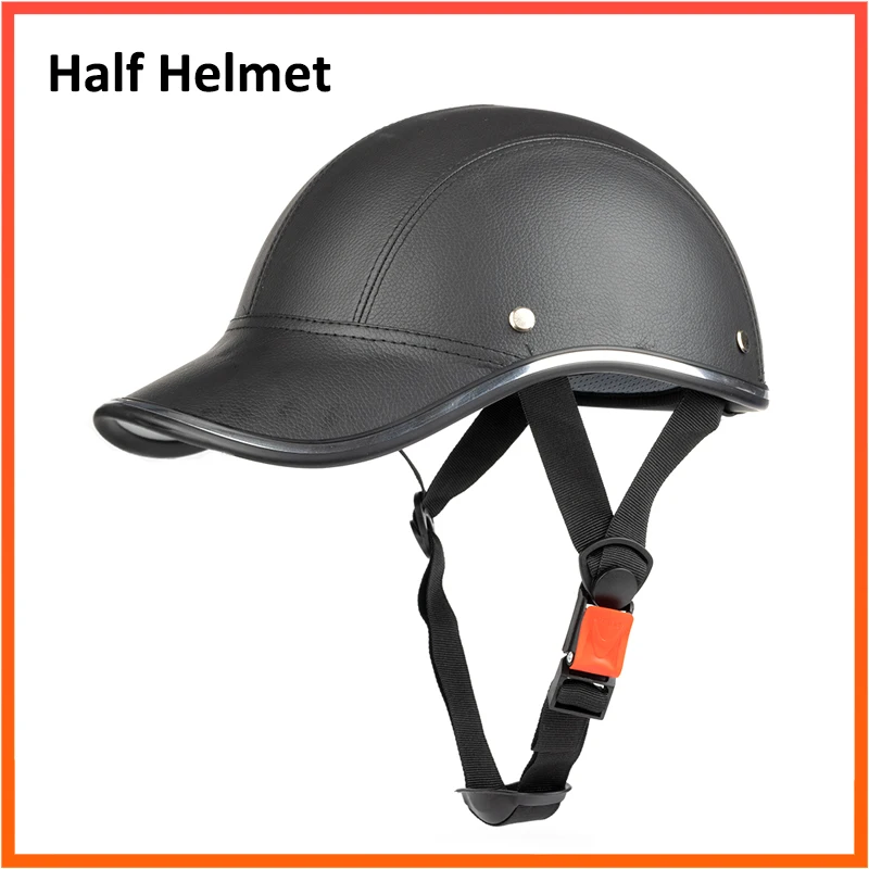 Scooter E-Bike Mezzo Casco Berretto Da Baseball Stile Sicurezza Elmetto Viso Aperto Casco Leggero Progettato Fit Uomo Donna