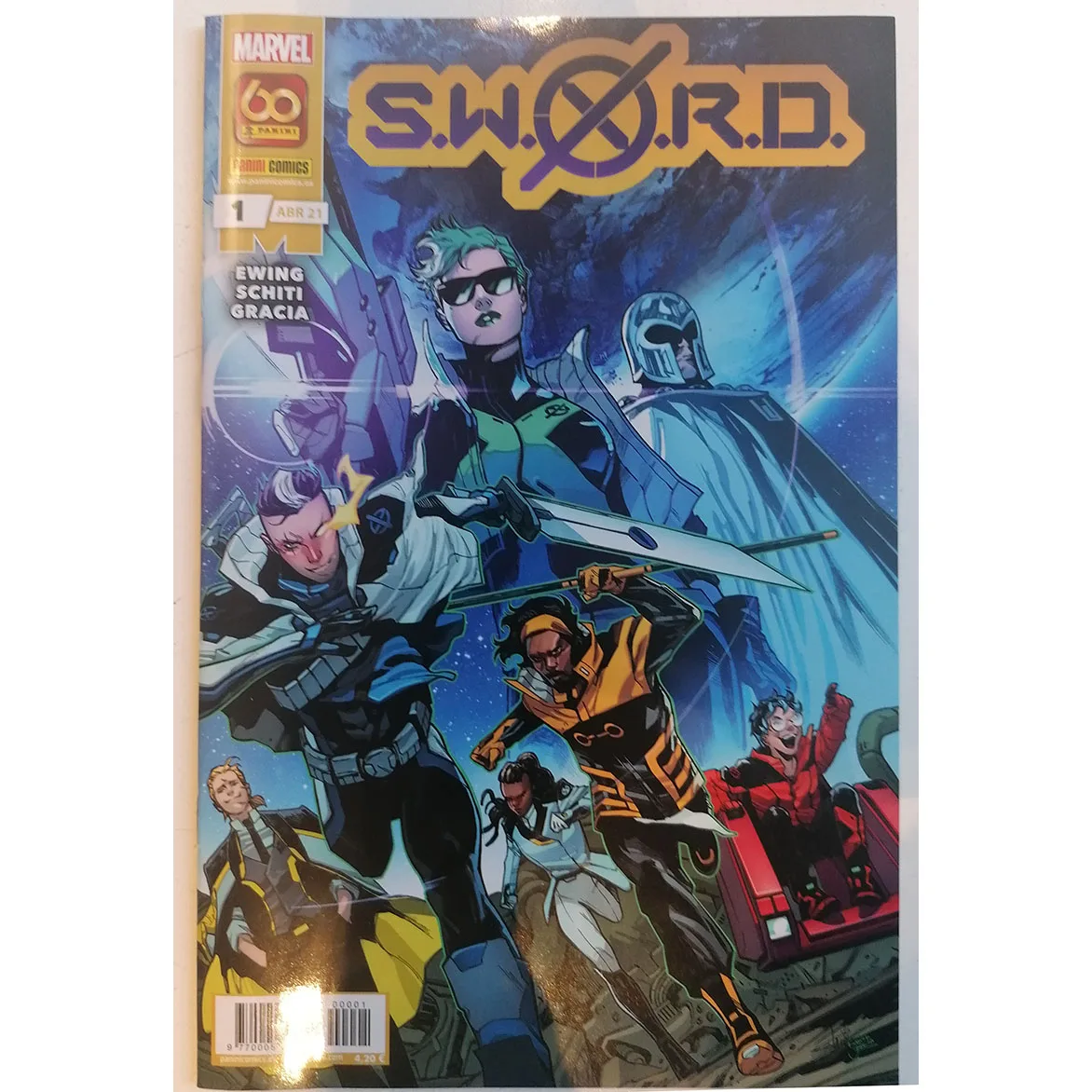 Marvel, Sword No. 1 , Ed. Panini, Anno 2021, Autore Al Ewing, Fumetti Spagnolo, Tebeo, Meraviglie