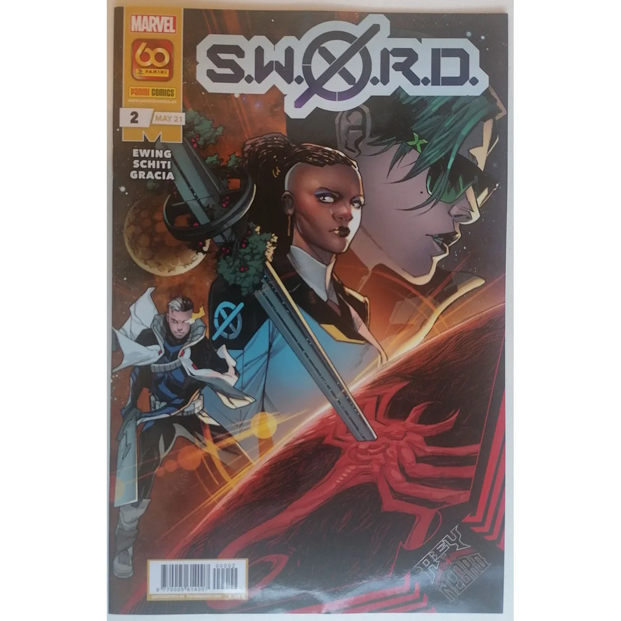 Marvel, Sword No. 2 , Ed. Panini, Anno 2021, Autore Al Ewing, Fumetti Spagnolo, Tebeo, Meraviglie