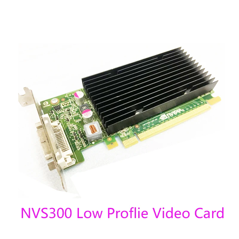 1 Pz Nuovo Lp Low Profile Quadro Nvidia Nvs300 512M Ddr3 Pcie Nvs 300 Scheda Video Grafica Con Cavo Dms59