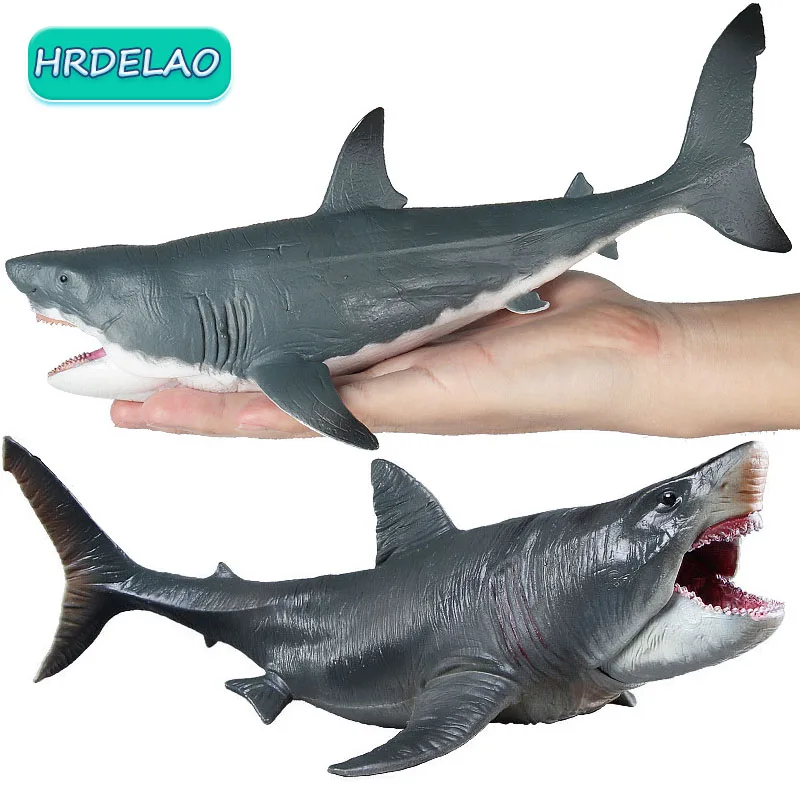 Simulazione Ocean Life Animals Model Shark Megalodon Hammerhead Shark Tiger Shark Action Figures Regali Di Compleanno Regalo Per Bambini