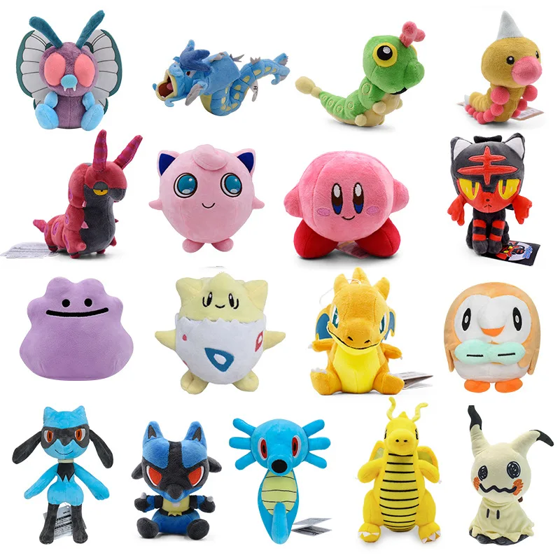 Mimikyu Butterfree Riolu Pokemon Pokemon Peluche Bambola Action Figurine Da Collezione Modello Anime Giocattoli Figure Regalo