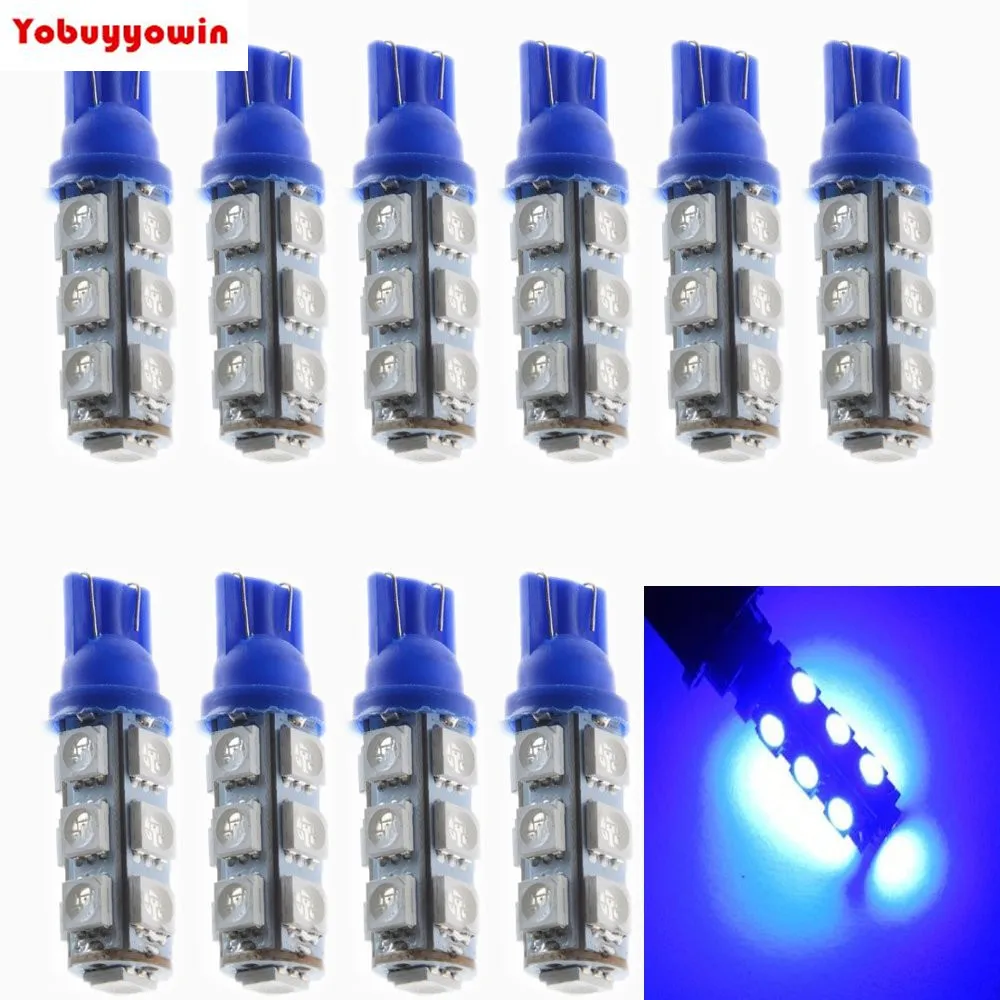Lampada T10 Pingo 13 Led Super Branco Esmagado Lanterna (Branco /Vermelh /Amarelo /Verde/ Azul /Azul De Gelo