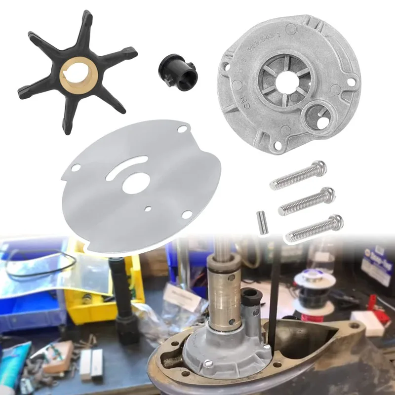 Nony Boat Tools 382468 18-3377 777806 Pompa Dell'Acqua E Kit Girante Adatto Per Johnson Evinrude Brp/Omc 10 15 18 20 25 Hp Housing