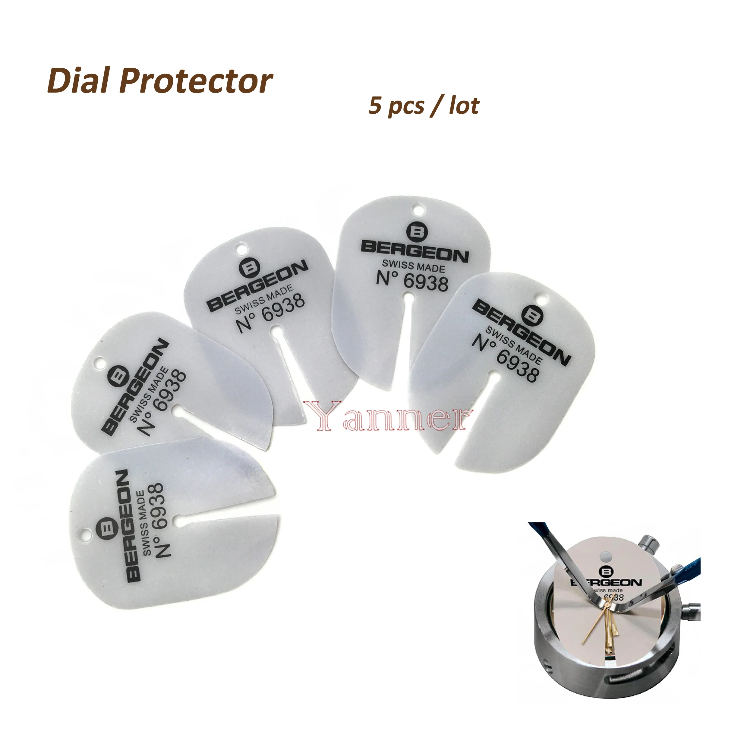 5Pcs Bergeon 6938 Dial Protector Shim Watch Hands Remover Shim Per Watch Dail Cushion Watch Repair Tools