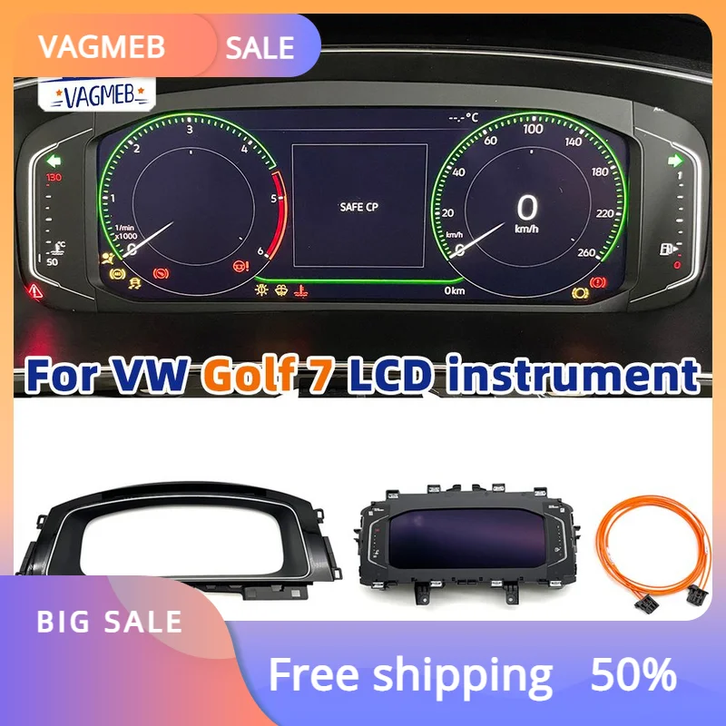 Display Lcd Virtual Cockpit Display Originale Lhd Per Vw Golf Mk7 7.5 Golf 7 7.5 R Gti Veicolo A Benzina