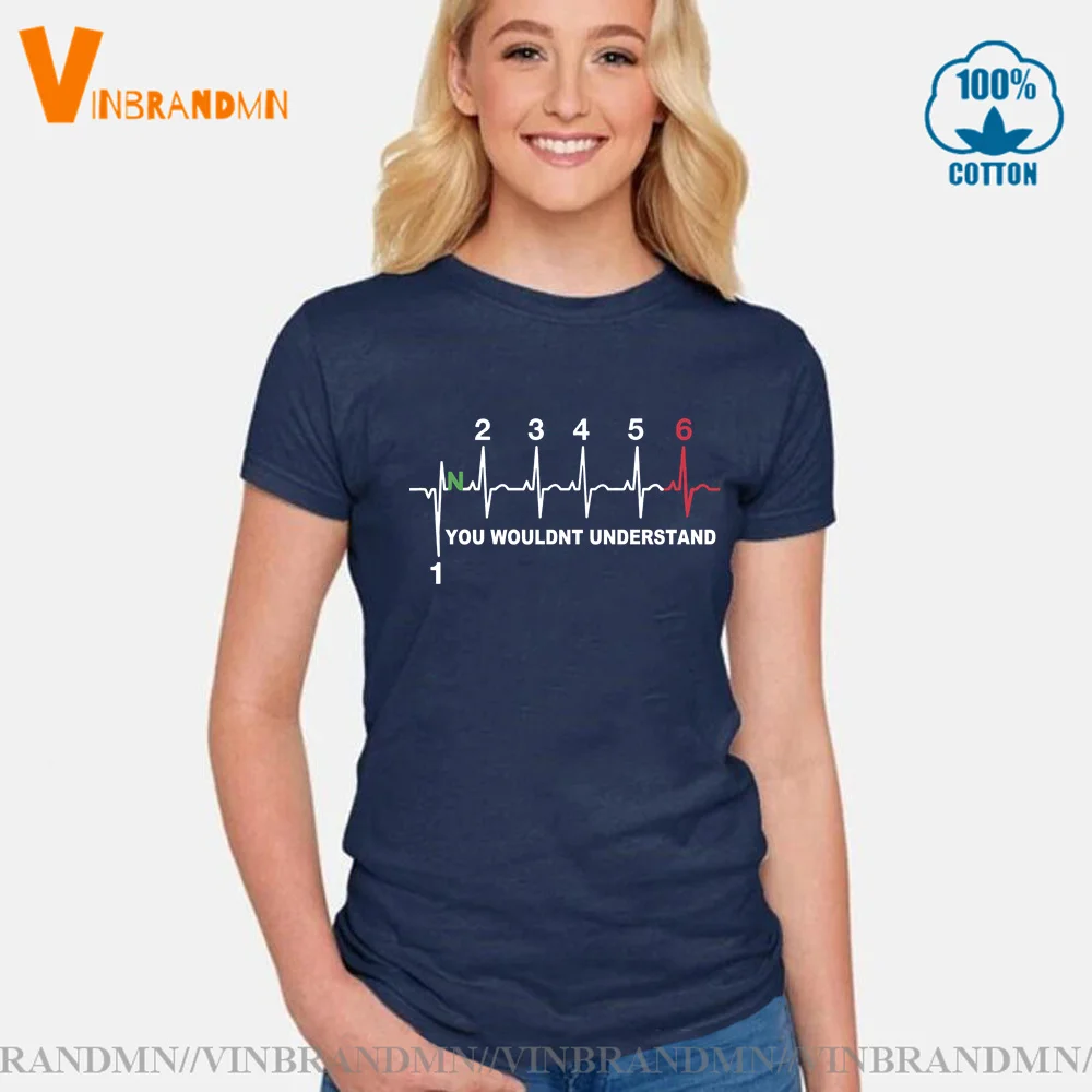 1N23456 Non Capirai Biker Thing T Shirt Motocross Moto Gear Shift Life Line T-Shirt Motobiker Heartbeat Tshirt