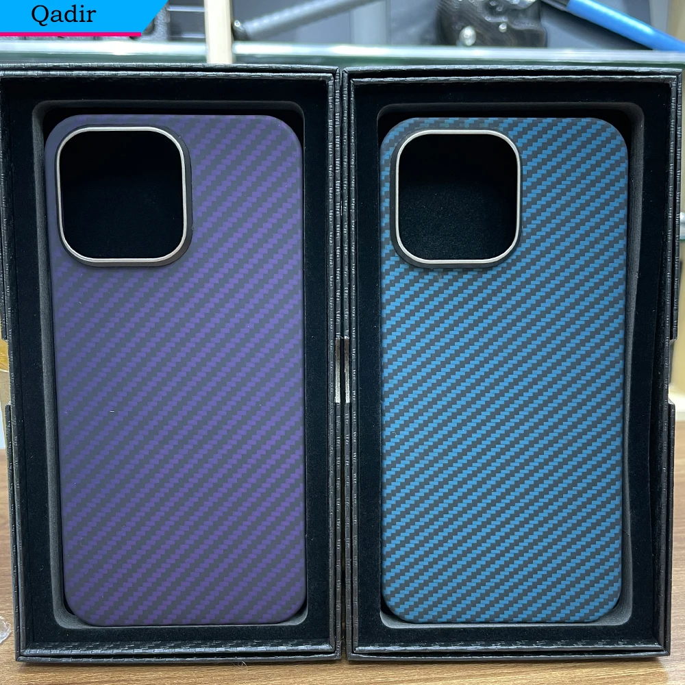 Qadir Color Fibra Di Carbonio Per Iphone 15 Pro Max Custodia Ultra Sottile Per Telefono Aziendale Per Iphone 15 Pro Max Custodia Rigida In Fibra Arami
