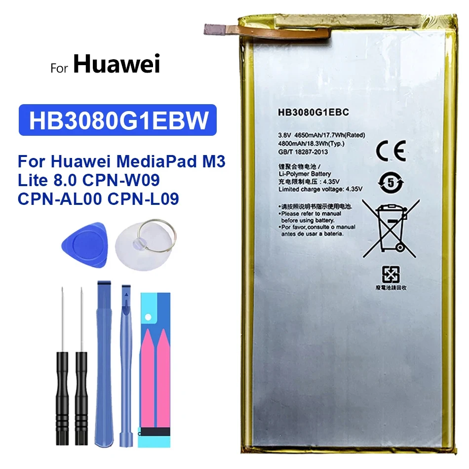 Batteria Tablet Per Huawei Mediapad M2 M1 8.0 "M2-801L M2-801W M2-802L M2-803L S8 701U Per Honor S8-701W Batteria Di Alta Qualità