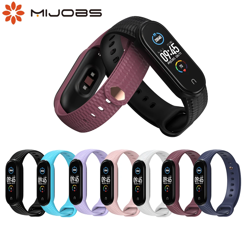 Mi Band 7 6 Strap Correa Per Xiaomi Mi Band 5 Nfc Pulseira Miband 5 Wristband Silicone Miband 6 Global Miband Accessori