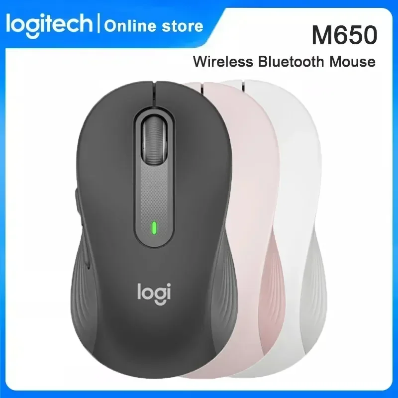 Logitech M650 M650L Wireless Bluetooth Silent Mouse Office Laptop Sensor Technology Advanced Optical Programmable Buttons Mouse