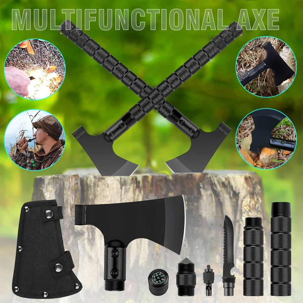 Attrezzatura Da Campo Multifunzione Tomahawk Fire Axe Mountain Axe Engineer Axe Survival Tactical Axe Big Tagliere Wood Tagliere Axe