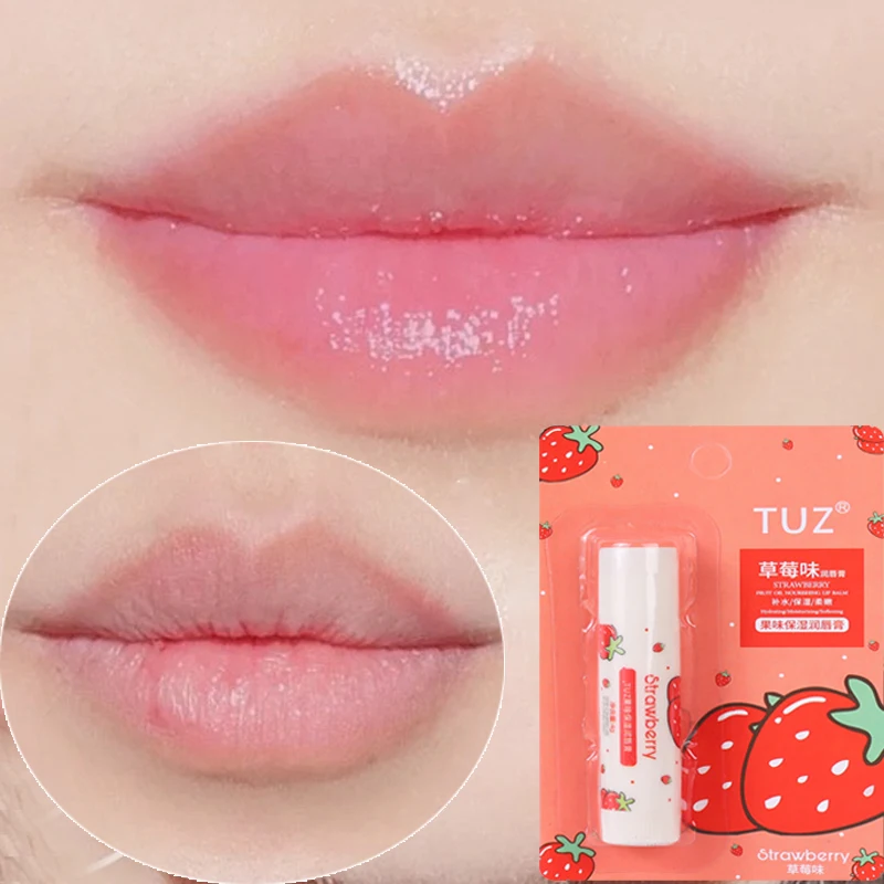 Balsamo Per Le Labbra Alla Pesca Naturale Rossetto Idratante A Lunga Durata Rossetto Alla Frutta Anti-Screpolature Non Appiccicoso Idratazione Anti-Es