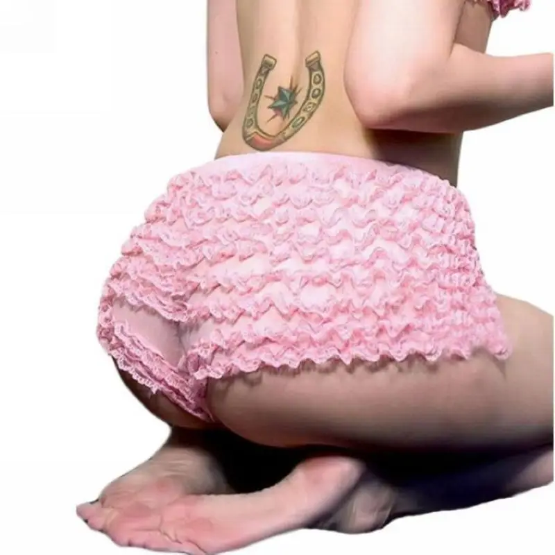 Mutandine Sexy Intimo Donna Xxxxxl Drop Shipping Miglior Regalo Donna Donna Rosa Pizzo Arruffato Mutandine Mutandine Lingerie