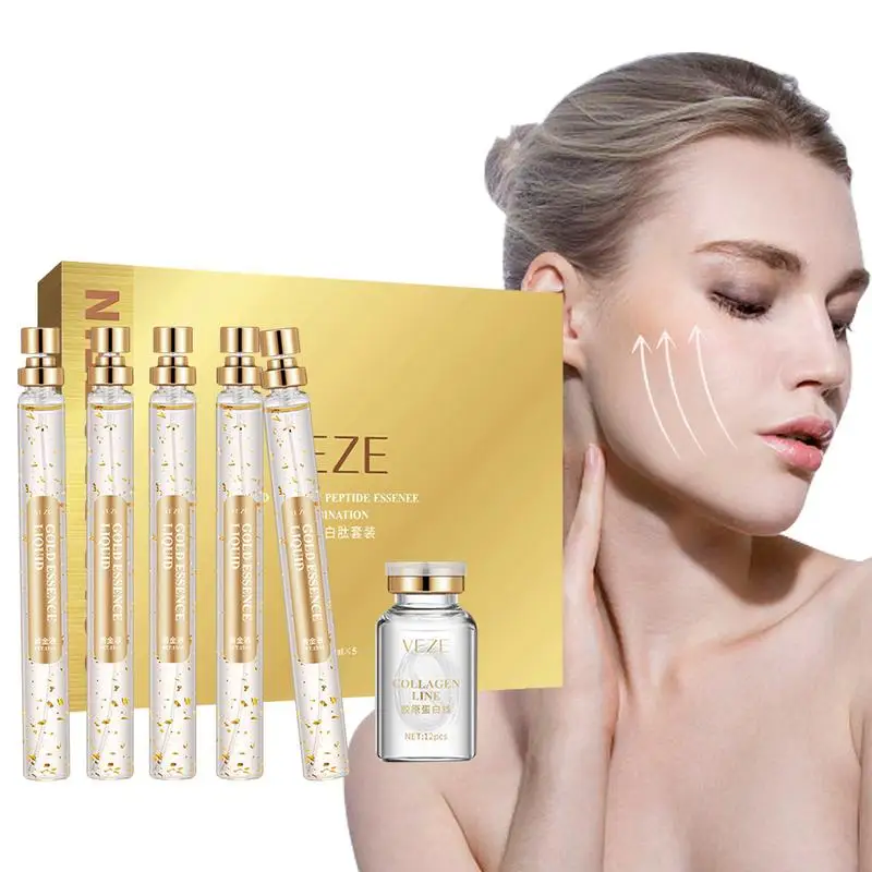 Fili Di Collagens Assorbibili Per Il Lifting Del Viso Tenditori Per Il Viso Fili Per La Cura Del Viso Lift Gold Silk Wire Sieri Per Il Viso Collagens