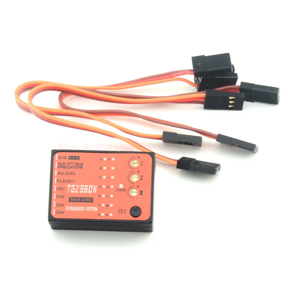 Cavo Satellitare Flybarless Giroscopio A 3 Assi Per Allineare Trex 450 Rc Helicopter 6Ch 3D