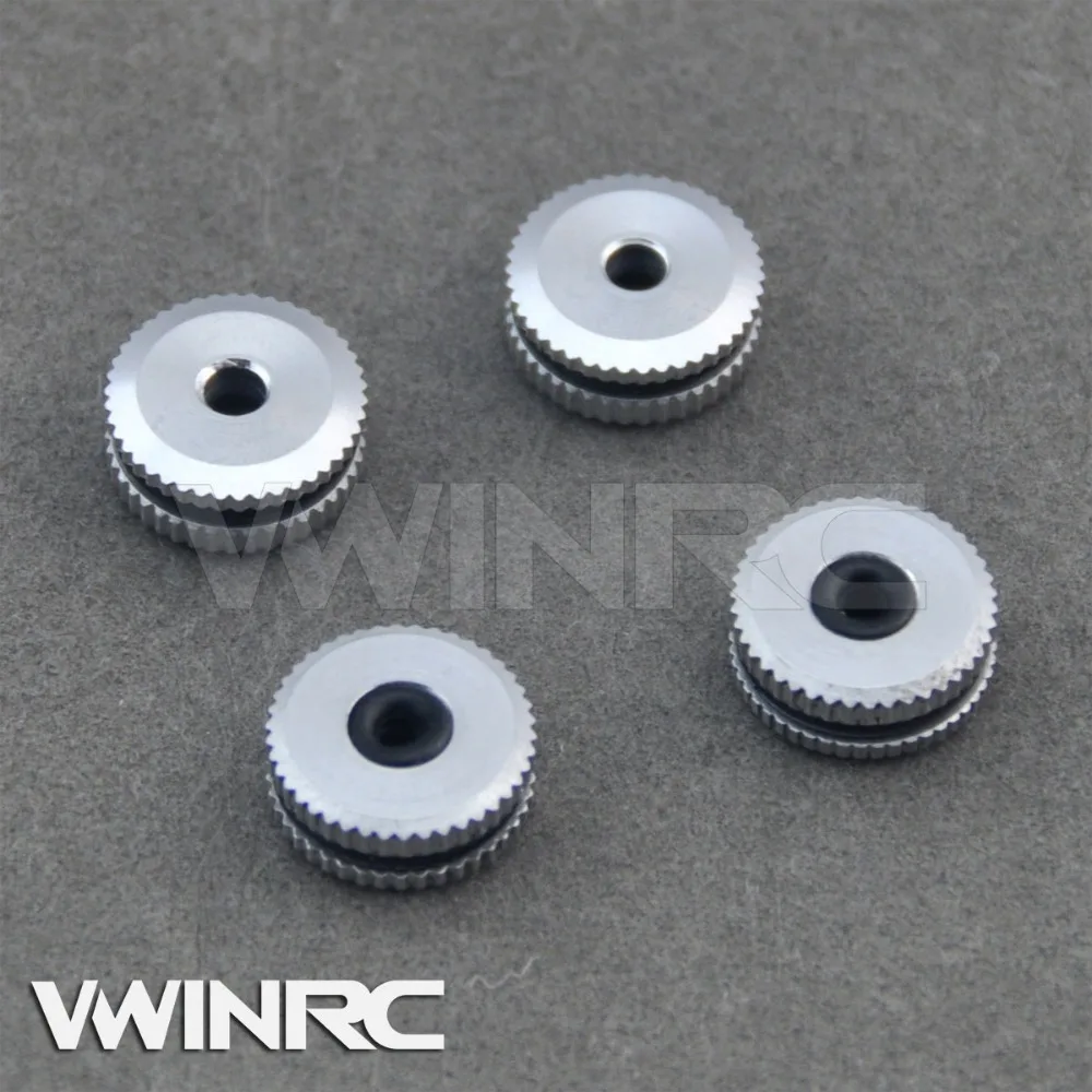 4Pcs Rc Aggiornamento Parts Vwinrc Metallo Canopy Nut Per Align Trex 450 Rc Helicopter 6Ch 2.4G Radio Remote Giocattoli Heli U106X2