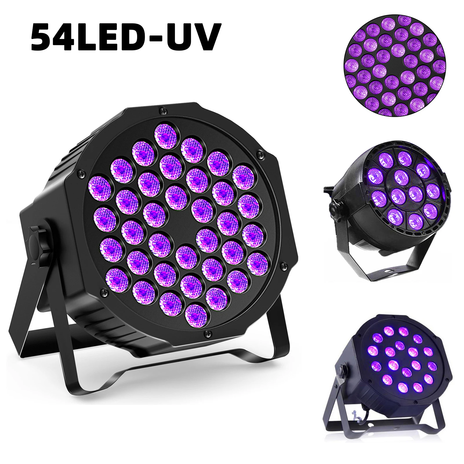 54Led Uv Disco Dj Light Mini Stage Lights Ultraviolet Led Strobe Dimming Lampada Viola Proiettore Luce Per Party Pub Club Holiday