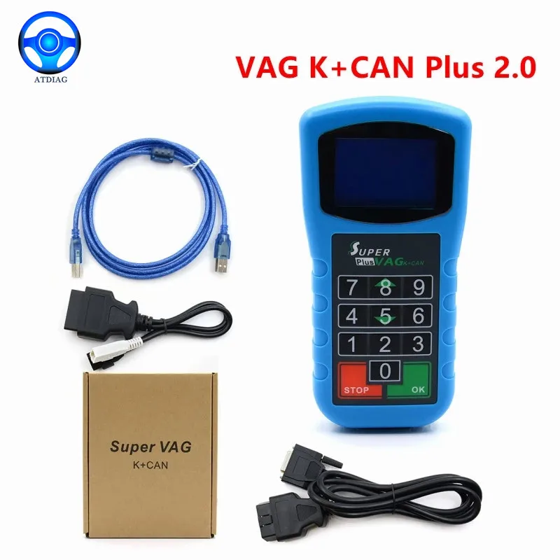 Super Vag K + Can Plus 2.0 Diagnosi + Correzione Del Chilometraggio + Lettore Di Codici Pin Super K + Can Plus Free Ship Pin G