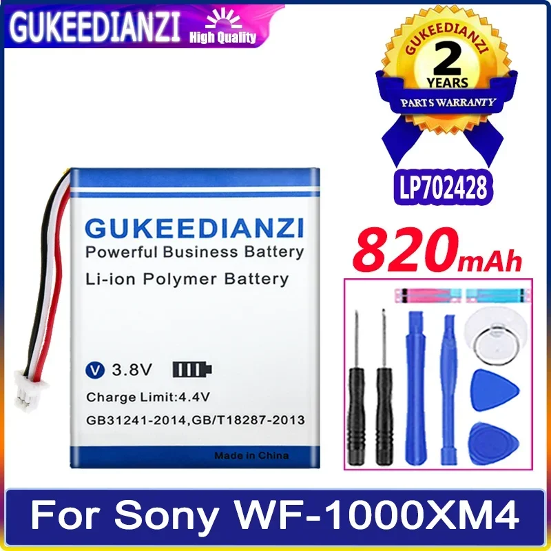 Gukeedianzi Batteria Lp702428 (Wf-1000Xm4) 820Mah Per Sony Wf-1000Xm4 Custodia Di Ricarica Bateria