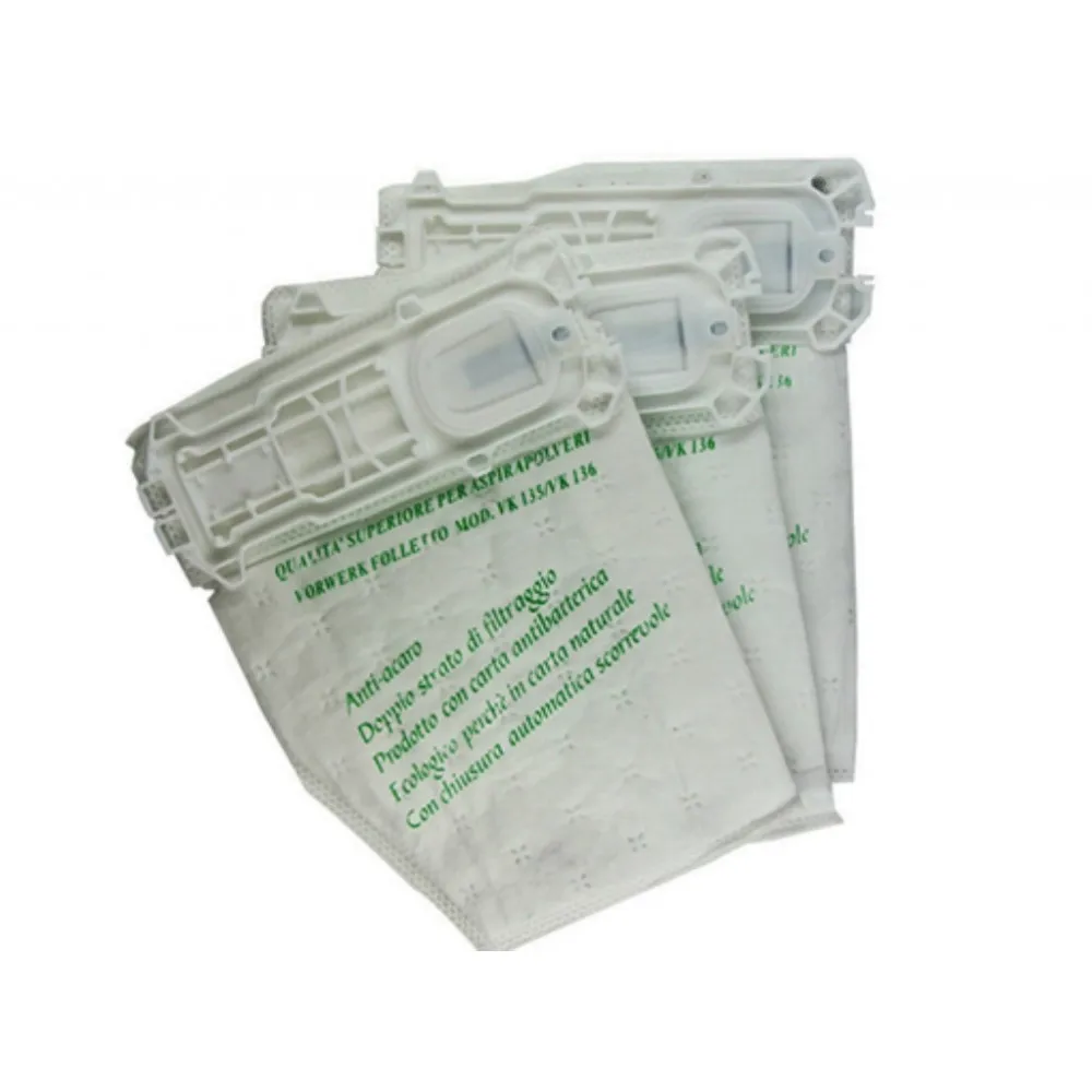 Sacchetti Aspirapolvere Vorwerk Vk135 (5 Pezzi) Vorwerk