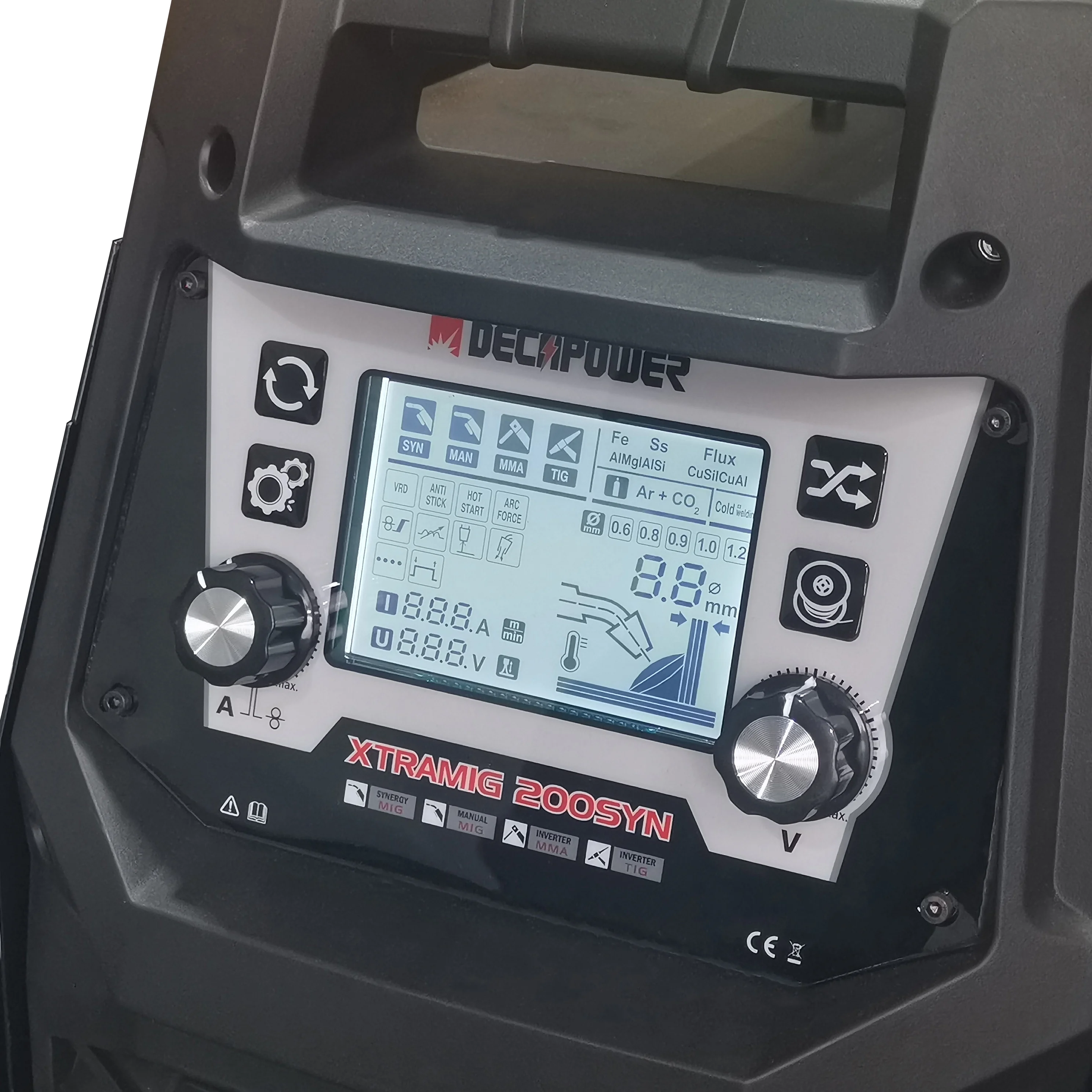 Decapower Xtramig Saldatrice Semiautomatica 3 In 1 Saldatrice Mig Mag Con Saldatura Mig Senza Gas Mma Tig