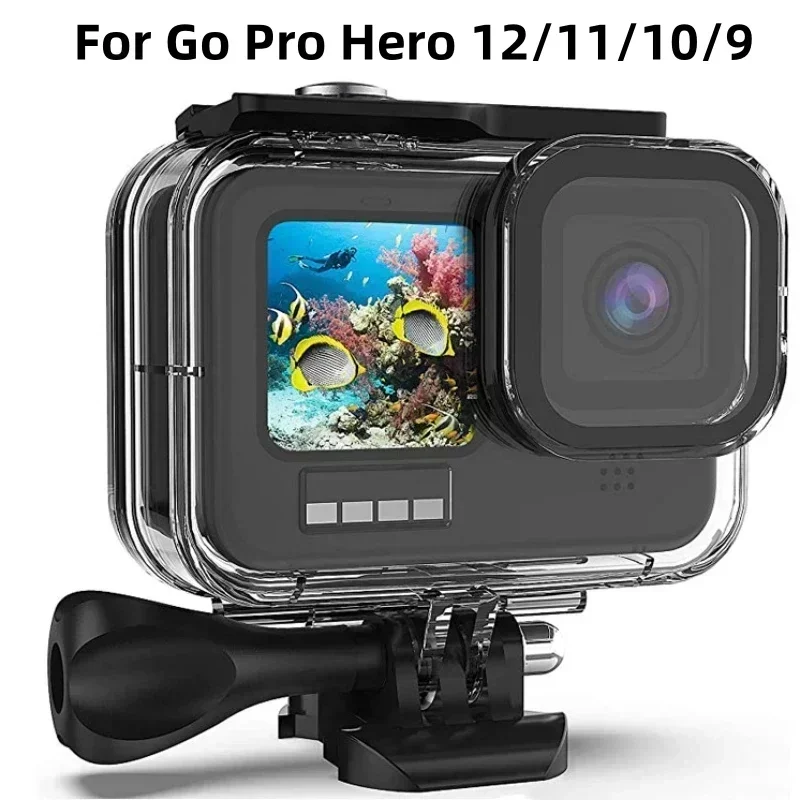 Custodia Impermeabile Per Go Pro Hero 12 Custodia Per Fotocamera Sportiva Transaprent Per Go Pro 12 Action Camera Diving Shell Accessori Per Fotocamer