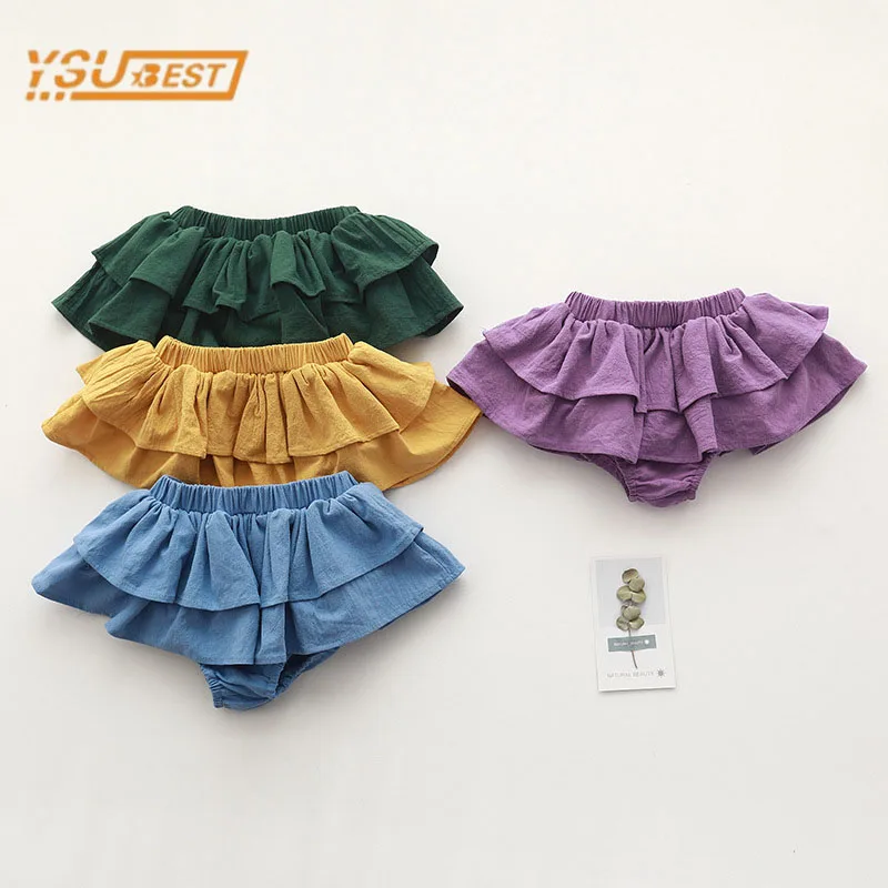 Pantaloncini Da Bambina Per Bambini Estivi Pantaloncini Da Bambina Per Bambina Novità 2021 Baby Girl Cake Puffy Shorts Pantaloni Pantaloni Da Ragazza 