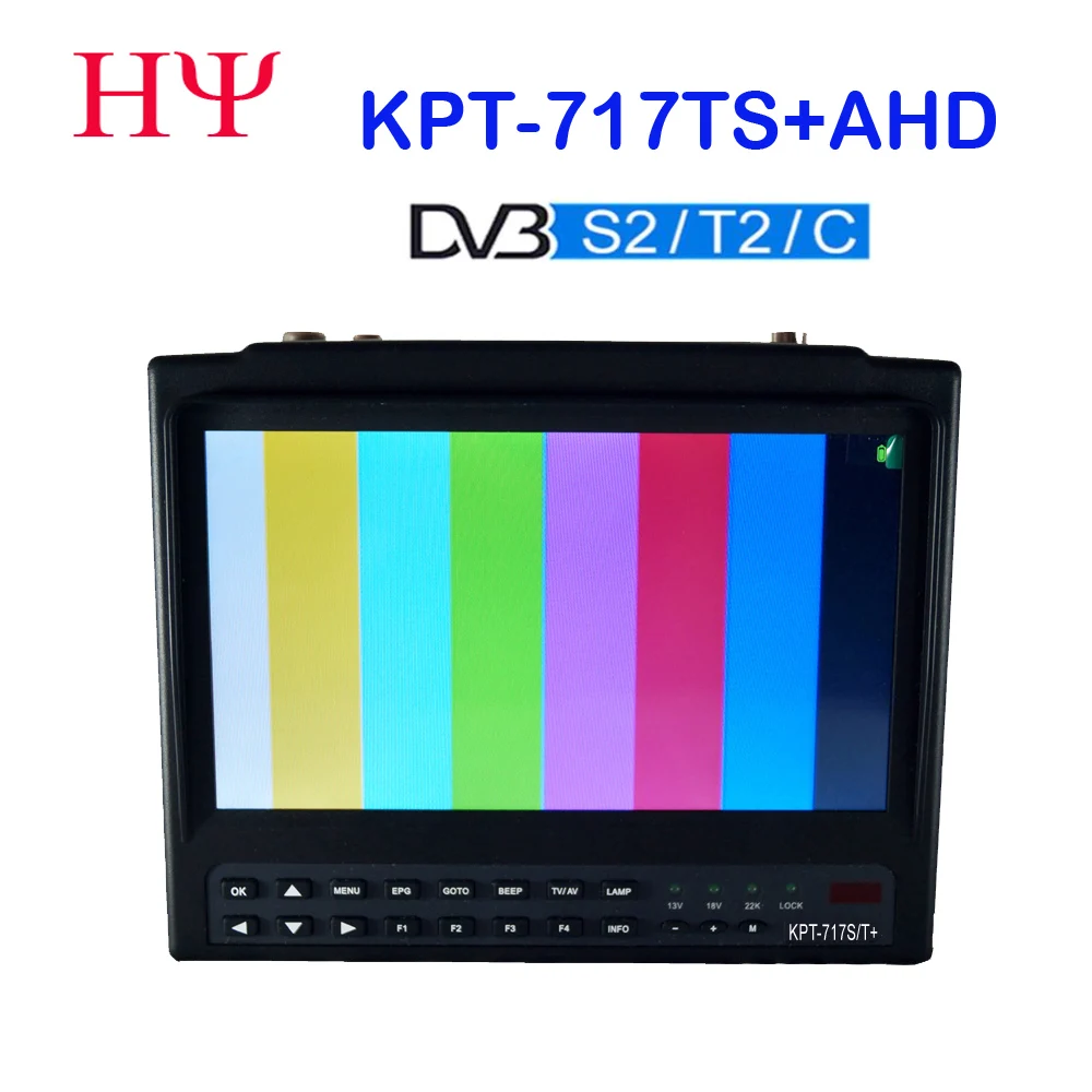 Kpt-717St Plus Ahd Dvb-S2 Dvb-T/T2 Dvb-C Combo Digital Satellite Meter Finder H.265 Vs Kpt716Ts