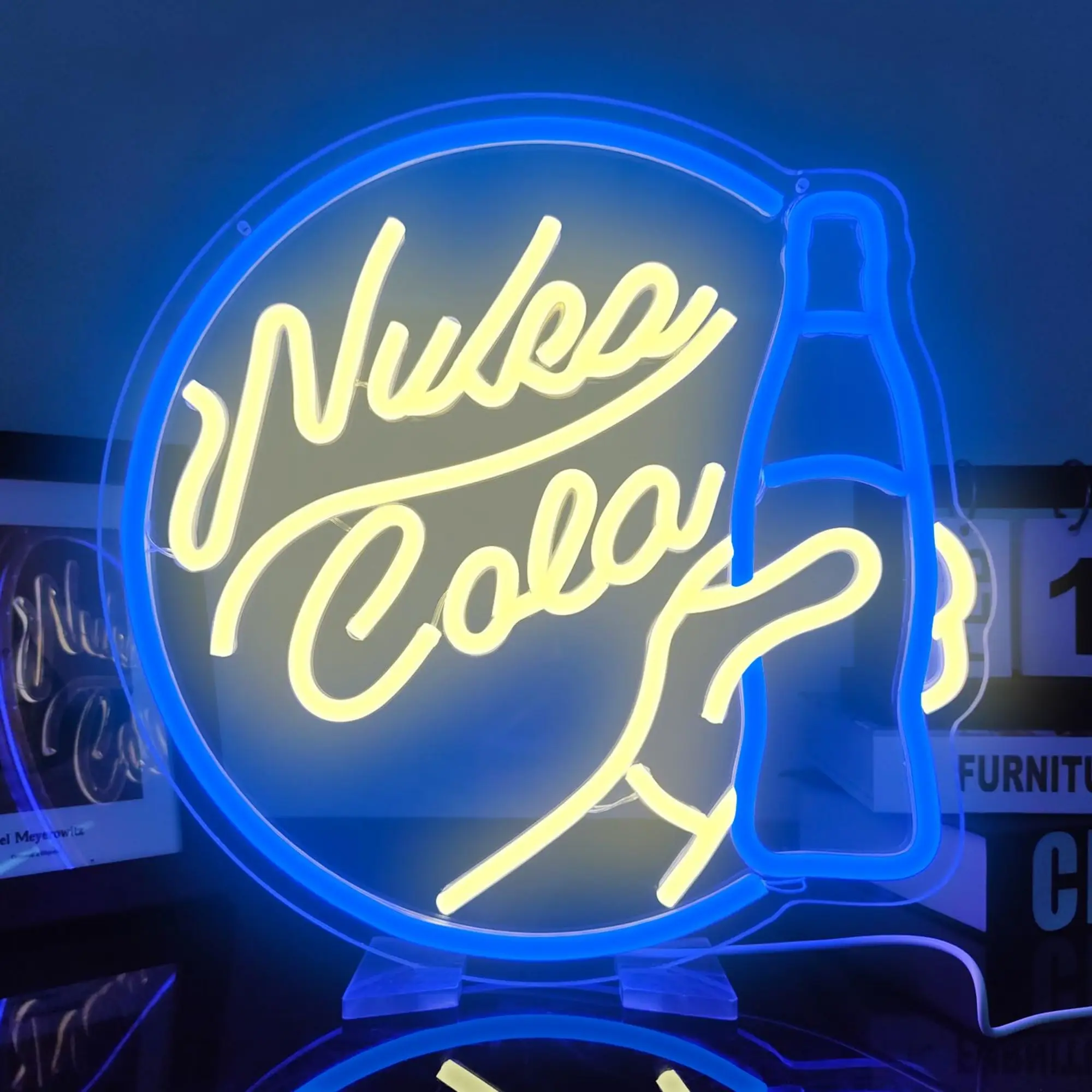 Nuka Cola Neon Sign Usb Led Neon Light Sign Per La Decorazione Della Parete, Man Cave Bar Pub Shop Beer Night Club Hotel Party Living Room Decor