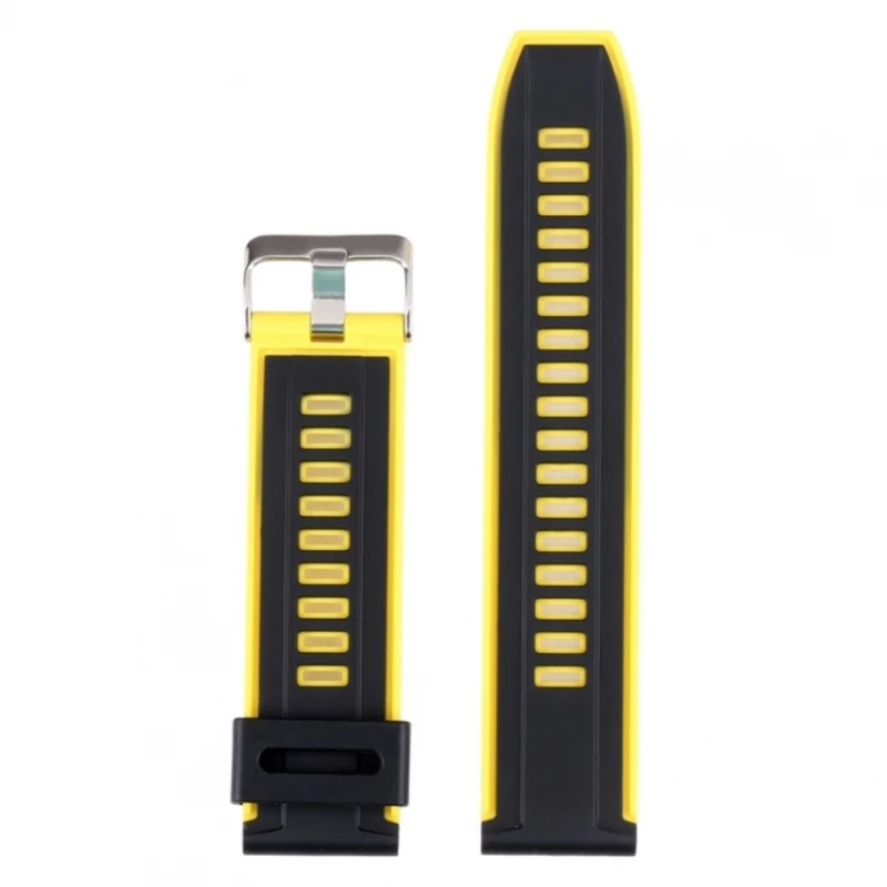 Cinturino Compatibile Con Samsung Watch Xiaomi Garmin Huawei 22Mm Giallo # Huawei: Watch Gt 3 46Mm, Watch Gt Runner, Watch 3, Watch 3 Pro, Watch Gt Ac