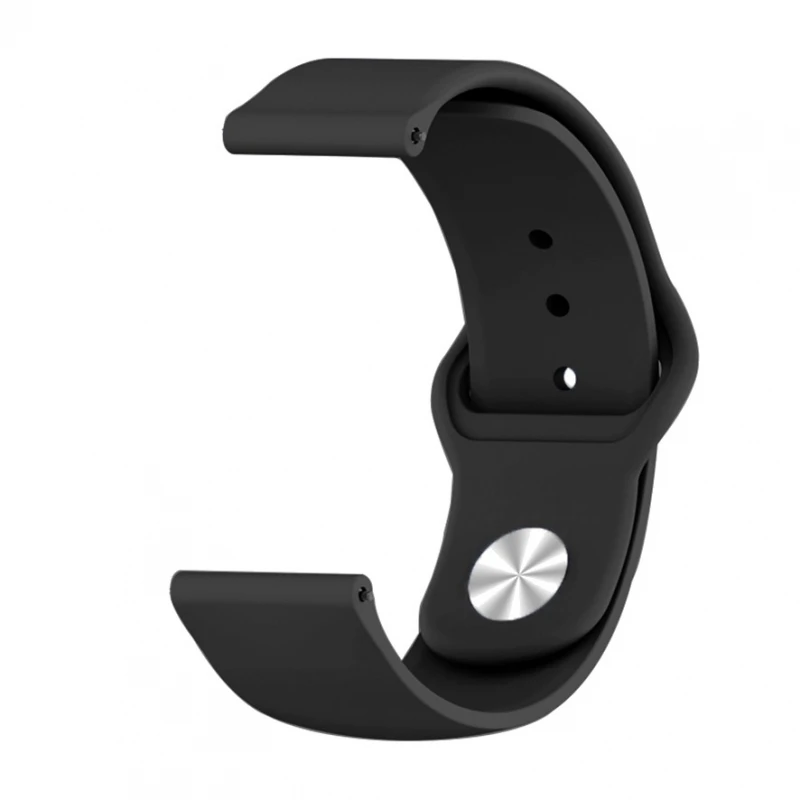 Cinturino Compatibile Con Samsung Xiaomi Garmin Huawei 22Mm Pulsante Nero # Huawei: Watch Gt 3 46Mm, Watch Gt Runner, Watch 3, Watch 3 Pro, Watch Gt A